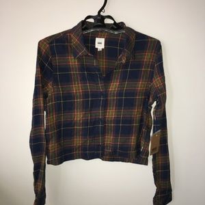 cropped flannel